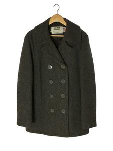 Schott◆U.S.740N PEA JACKET/ピーコート/38/ウール/GRY/無地