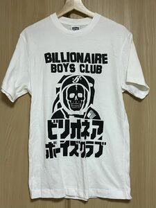 ビリオネアボーイズクラブ　billionaire boys club　Tシャツ M 白　ホワイト　カタカナ