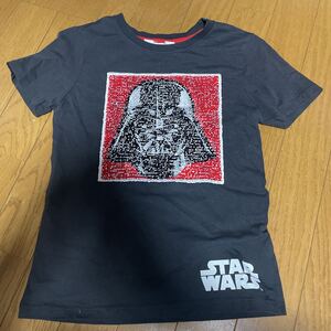 H&M スターウォーズ スパンコール 半袖 Tシャツ サイズ 134 - 140 ダークグレー ダースベイダー ストームトルーパー star wars