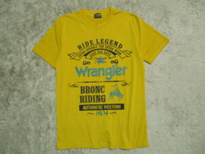 ジュニア　Wrangler タキヒヨー　カッコいい　ロゴT　半袖Tシャツ　からし　160　