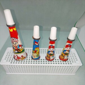  昭和の玩具 ブリキ ラッパ 笛 4種セット ビンテージ MADE IN JAPAN 昭和レトロ 匿名配送 No.3