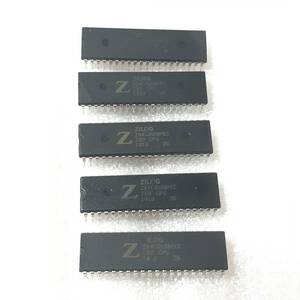 新品・未使用品 ZILOG 　Z80-CPU×5個セットIC ビンテージCPU Z84C0008PEC 84C0008 8Mhz　DIP-40　送料140円～