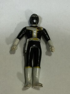 高速戦隊ターボレンジャー ブラックターボ フィギュア 山形大地 　高さ約12㎝　1989年　 日本製　　 2FY01AA