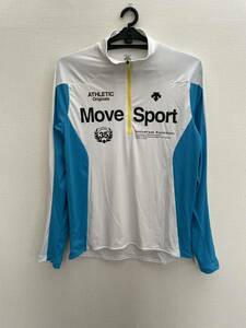 DESCENTE デサント Move Sport ハーフジップ長袖シャツ☆参考価格：4.950円☆DAT-5459L☆Lサイズ（240207）