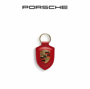 PORSCHE ポルシェ クレスト キーホルダー赤