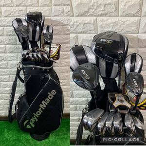 超豪華☆噂の大人気シリーズ☆TaylorMade☆テーラーメイド☆Qi10 MAX等 男性用ゴルフクラブセット テーラーメイド製キャディバッグ付