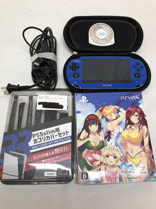 OTO 【現状渡し品】 Play Station Vita本体 Wi-Fiモデル サファイアブルー(PCH-1002A04)他まとめ 〈023-250130-RN-40-OTO〉