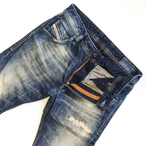 ディーゼル DIESEL ブルーアイコン KRAYVER デニム ジーンズ ジーパン Gパン DENIM blue eyecons ユーズド加工 ダメージ加工 リペア加工