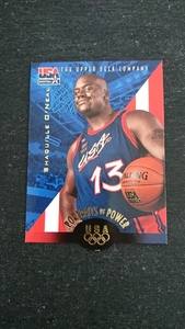 1996年当時物!UPPER DECK製OLYMPIC BASKETBALL USA代表(NBA ORLANDO MAGIC)「SHAQUILLE・O