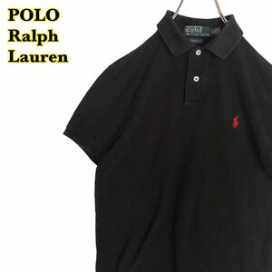 POLO Ralph Lauren ポロラルフローレン　半袖ポロシャツ　刺繍　紺　レディース　Sサイズ　【AY0526】