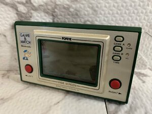 ※○H848/【箱なし・本体のみ】GAME&WATCH(ゲーム&ウォッチ) WIDE SCREEN「POPEYE(ポパイ)」PP-23 緑 Nintendo/任天堂/1円～