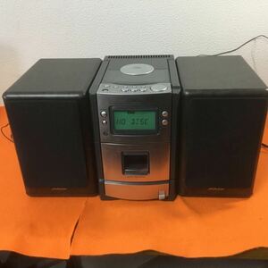 Z-624 Victor ビクター MICRO COMPONENT SYSTEM UX-T100 ＋ SPEAKER SYSTEM SP-UXT100D ★動作確認済み（CD・ラジオ・TAPE）、リモコン欠品