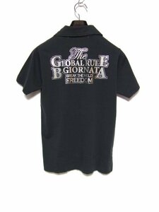 新品80％OFF BUONA GIORNATA ボナジョルナータ BG カットソーポロ シルバー箔プリント Sサイズ