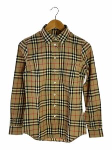 BURBERRY◆長袖シャツ/36/コットン/BEG/チェック//