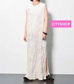 タイムセール♪✨CITYSHOP✨CRUSH VELVET LEAN DRESS