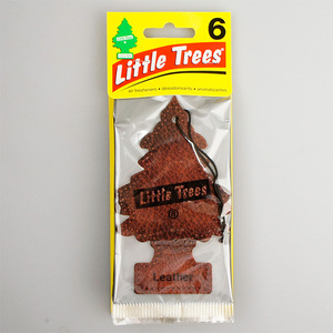 お得な6枚組 リトルツリー レザー Little Trees 芳香剤 エアフレッシュナー 車 部屋 吊り下げ USA【メール便 送料無料】