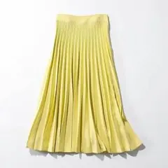 THE SHINZONE PLEATS SKIRT 34 イエロー