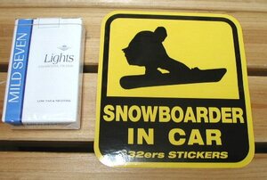 ＳＮＯＷＢＯＡＲＤＥＲ　ＩＮ　ＣＡＲのステッカーＬ！