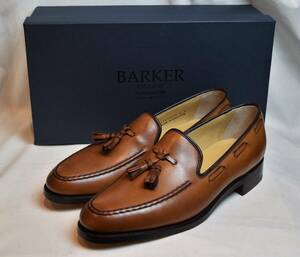 SALE!! BARKER UK5.5　4478DW16　バーカー　タッセルローファー 　CEDAR CALF　レザーソール　24-24.5cm相当 未使用品