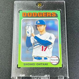 最新 2024 Topps Heritage Mini 大谷翔平 No.371 色違いバリエーションパラレルカード SP Color Swap Variationプリントサイン ヘリテイジ 