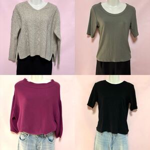 ★4点セット★　HAMILTON セーター　Spick&Span ニット　PLST プラステ　Tシャツ　スイモク　5分袖カットソーM 