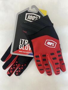 サイクリング 手袋 バイクグローブ オフロード 100％新品 送料無料 赤黒 XL サイズ
