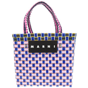 マルニ マーケット ポリプロピレン ブルー 0359 バスケットバッグ ハンドバッグ MARNI