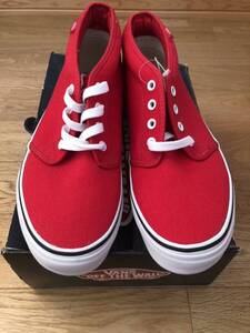 [27cm]VANS CHUKKA Boot RED/true white バンズ チャッカ レッド 赤 スニーカー