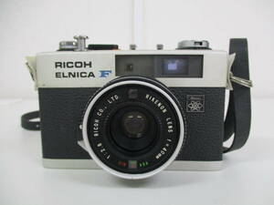 中古 カメラ RICOH ELNICA F リコー f=40mm 1:2.8 RIKENON LENS ※動作未確認 ／X