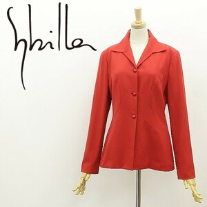 ◆Sybilla シビラ 3釦 ジャケット 赤 レッド 40