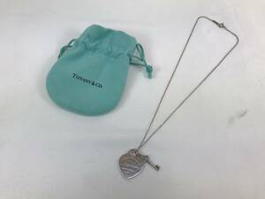 ☆ティファニー Tiffany&Co. リターントゥ ハートタグ キー ネックレス SV925 中古　♯203480-53