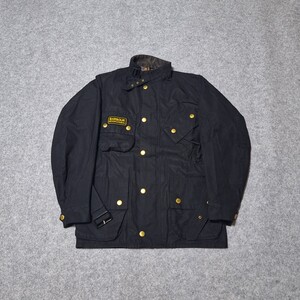 ほぼ新品　希少サイズ　34　　バブアー　インターナショナル　　黒　barbour international