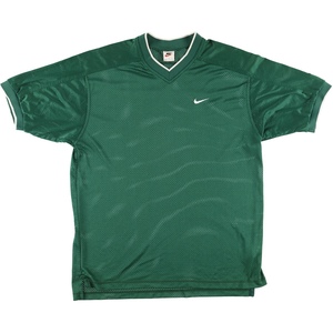 古着 90年代 ナイキ NIKE DRI-FIT Vネック メッシュ ゲームシャツ メンズL ヴィンテージ /eaa413982