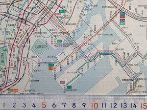 r1【東京都交通局】都営バス・地下鉄・都電 路線図[系統案内図] 昭和61年春（運賃表 都バス営業所担当系統一覧表 電車線始発終電時刻表ほか