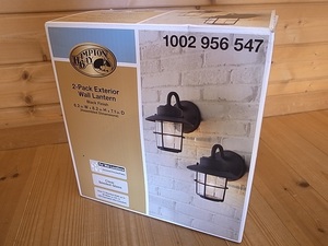 未使用品 HAMPTON BAY ハンプトンベイ Exterior Wall Lantern エクステリアウォールランタン 2セット マリンライト 玄関 照明 門柱灯 