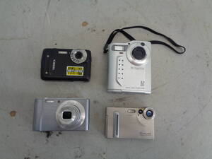 C2482　デジカメまとめ売り4個 YASHICA　ヤシカ EZ Digital F537 IR/ SONY　ソニーDSC-W810 / Casio EX-S2 / fujifilm Finepix2700