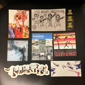 1円〜売り切り　シュプリーム ステッカー　supreme sticker 8枚セット　セキンタニthe Velvet Underground my bloody Valentine