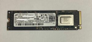 MICRON 製 内蔵SSD 256GB M.2 NVME 2280 2300シリーズ MTFDHBA256TDV-1AY15ABFA TLC 新品バルク品/ ネコポス発送
