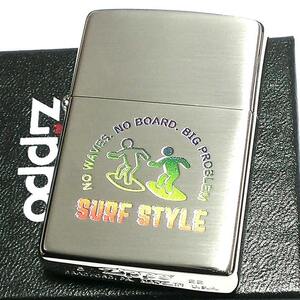 ジッポ ライター おしゃれ サーフィン ピクトグラム ZIPPO カラフル 銀 かわいい 彫刻 可愛い シルバー メンズ ギフト プレゼント