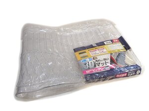 ★ 未使用品 ★ ボンフォーム 雨雪泥汚れに強い3Dマット 3Dグランツ 後席用 40×115cm クリア 軽自動車 6396-04 後部座席 フロアマット ★