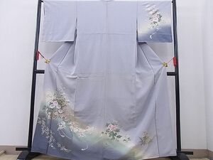 平和屋野田店■訪問着　手まり　遠山草花文　暈し染め　金彩　逸品　BAAE5701gh