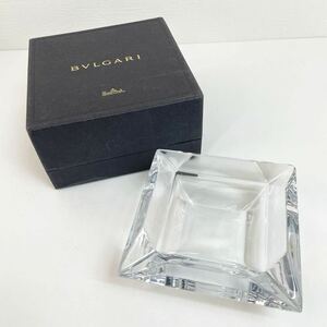 BVLGARI ブルガリ 灰皿 アシュトレイ クリスタル 小物入れ Z392