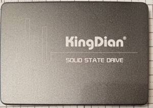 【中古】SSD2.5インチSATA接続120GB-KingDian S280 新品透明HDD/SSDケース付き(USB接続)２