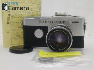 【中古】 OLYMPUS-PEN FT G.ZUIKO Auto-S 40ｍｍ F1.4 オリンパス 2024年8月オーバーホール 30日保証 ペン