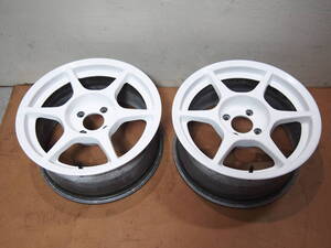 P1レーシング　15インチ　7J　+27　PCD100　中古　RAYS　BBS　WORK　ENKEI　ＳＳＲ　TE37　ワタナベ