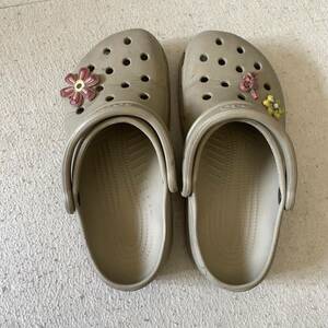 クロックス CROCS サンダル　グレイ サイズS 6-7, 約23.0-24.0cm　クロック