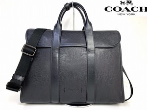 極美品★送料無料★ コーチ COACH メンズ レザー ゴッサム ポートフォリオ 2Way ビジネスバッグ ブリーフ ショルダーバッグ ビジネストート