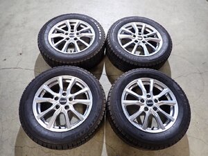 YS14363【送料無料215/60R16】エスティマ オデッセイ ヴェゼル CX-3 MPV等 中古スタッドレスセット★16×6.5J 114.3/5H ET53★