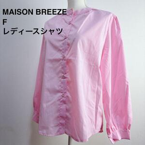 MAISON BREEZE シャツ　ノーカラー　フリーサイズ