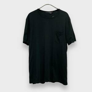 ☆送料無料☆RLX☆アールエルエックス☆ピマコットンTシャツ☆２枚重ね☆タグ付き未使用品☆フェイクレイヤード☆黒☆E24M